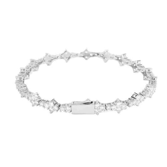 Iced spike braclet