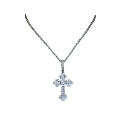 Zircon cross pendant
