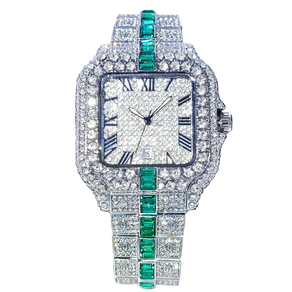 Two Tone Royal Iced Watch