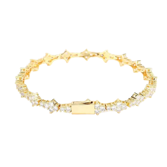 Iced spike braclet