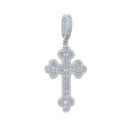Zircon cross pendant